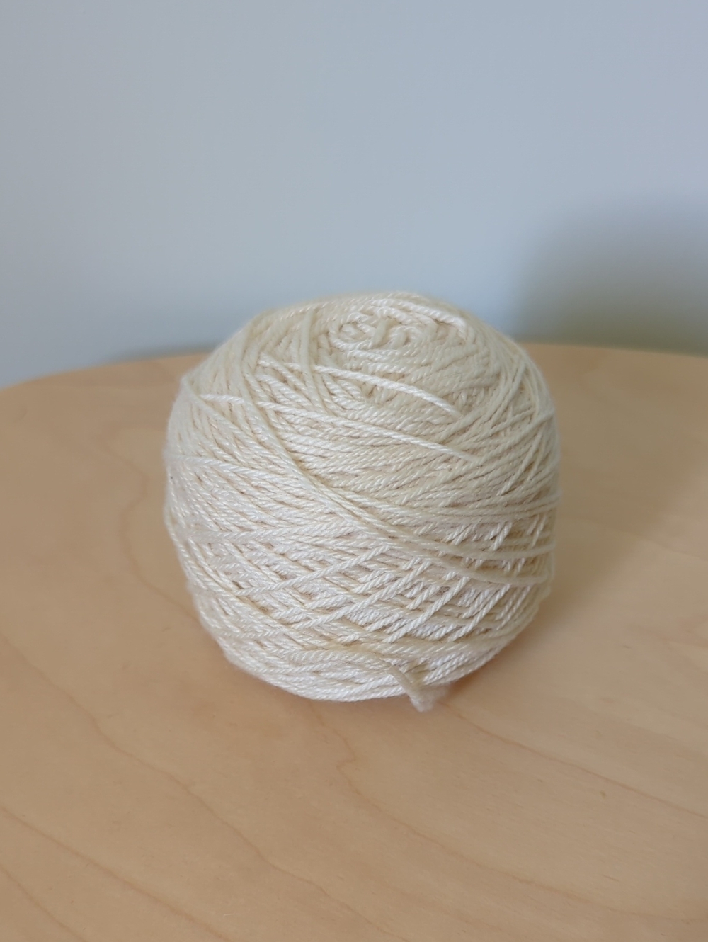 Cream Fingering Yarn